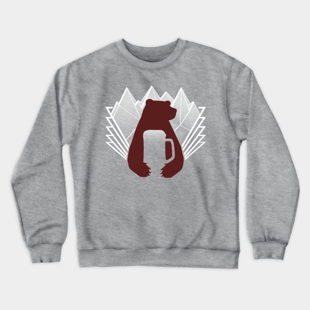 Bear beer Crewneck Sweatshirt by noreu